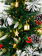 ARBOL NEVADO CON LUCES Y FAROLES 1.8 M - Miniatura 6
