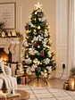 ARBOL NEVADO CON LUCES Y FAROLES 1.8 M - Miniatura 7