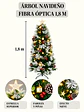 ARBOL NEVADO CON LUCES Y FAROLES 1.8 M - Miniatura 8