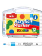 MARCADORES ACRILICOS PUNTA REDONDA PACK*12 - Miniatura 1
