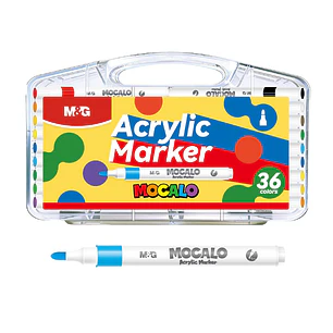 MARCADORES ACRILICOS PUNTA REDONDA PACK*36