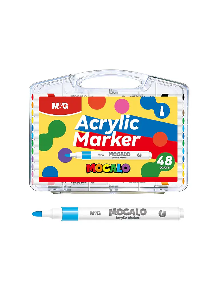 MARCADORES ACRILICOS PUNTA REDONDA PACK*48 1