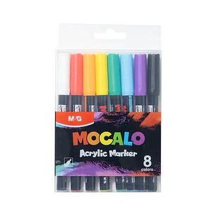 MARCADORES ACRILICOS PUNTA FINA PACK*8