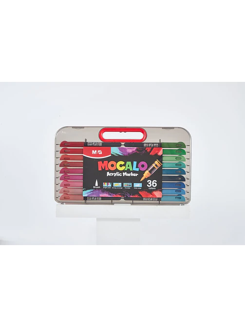 MARCADORES ACRILICOS PUNTA PINCEL PACK*36 1