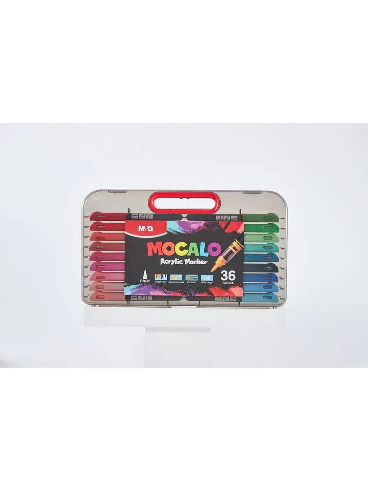 MARCADORES ACRILICOS PUNTA PINCEL PACK*36 1