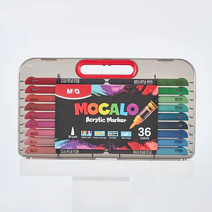 MARCADORES ACRILICOS PUNTA PINCEL PACK*36