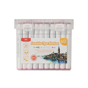 MARCADORES DOBLE PUNTA PACK*60