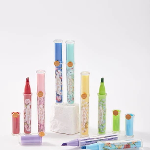 MARCADORES CON GLITTER PACK*8