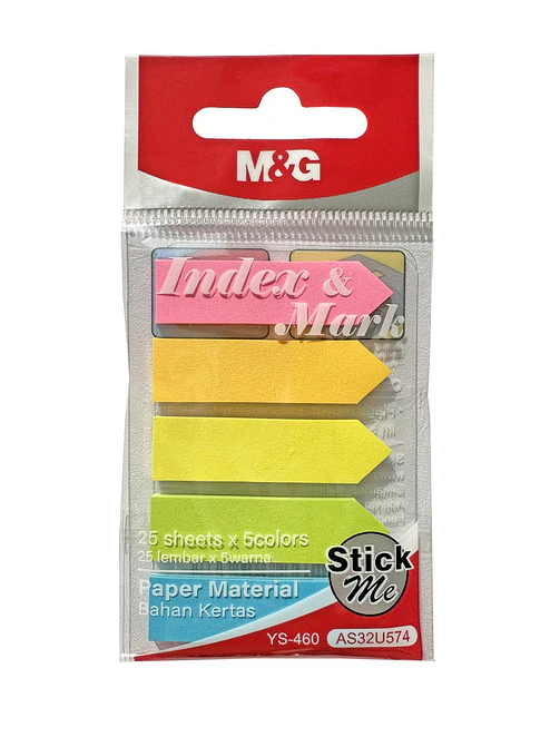 SEÑALADORES ADHESIVOS PACK*5 1