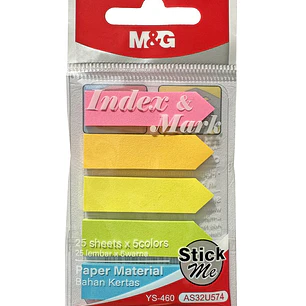 SEÑALADORES ADHESIVOS PACK*5