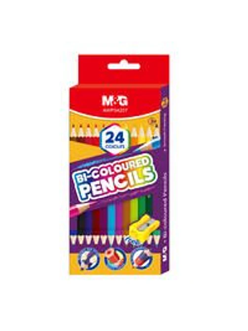 LAPICES DE COLORES DOBLE PUNTA PACK*12 1