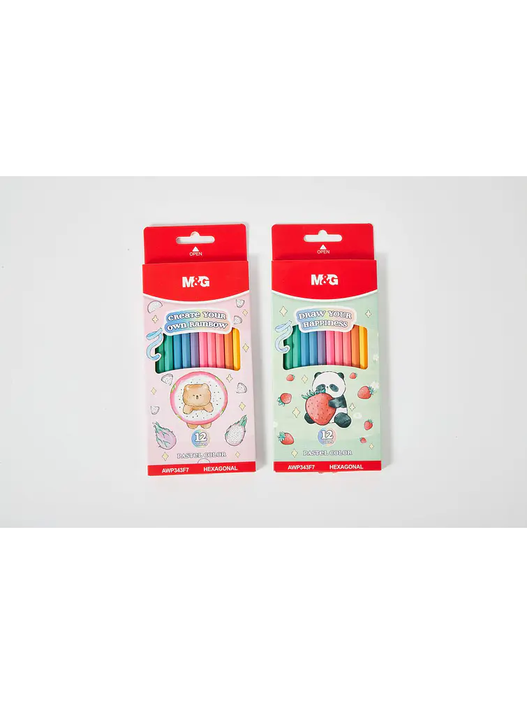 LAPICES DE COLORES PASTEL PACK*12  1