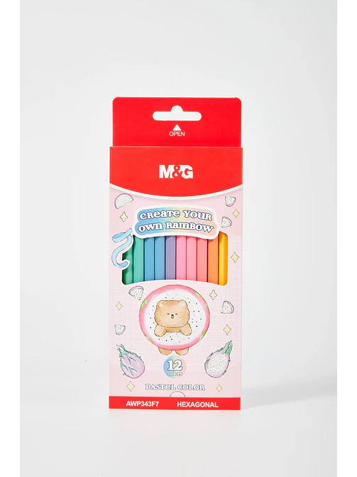 LAPICES DE COLORES PASTEL PACK*12  2