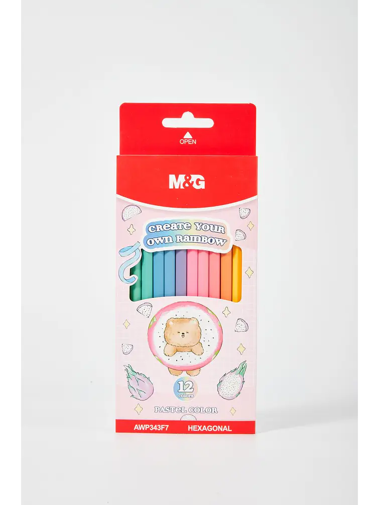 LAPICES DE COLORES PASTEL PACK*12  2