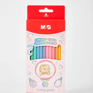 LAPICES DE COLORES PASTEL PACK*12 
