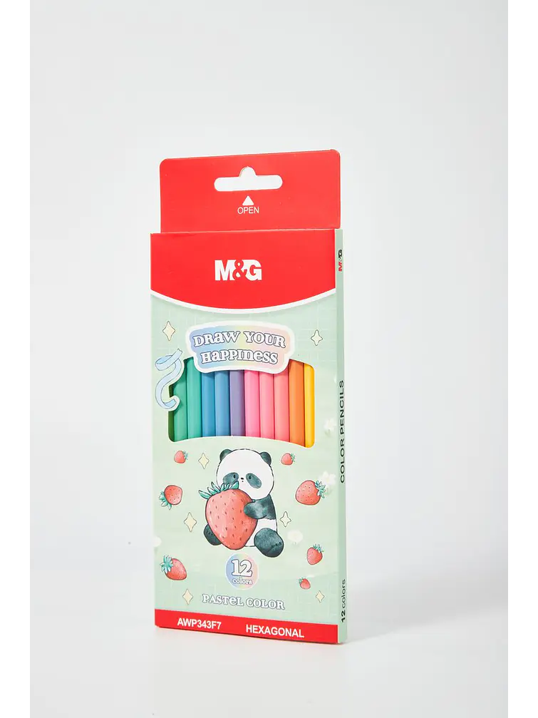 LAPICES DE COLORES PASTEL PACK*12  3