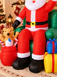 PAPA NOEL INFLABLE EN SILLON 2.4 M - Miniatura 2
