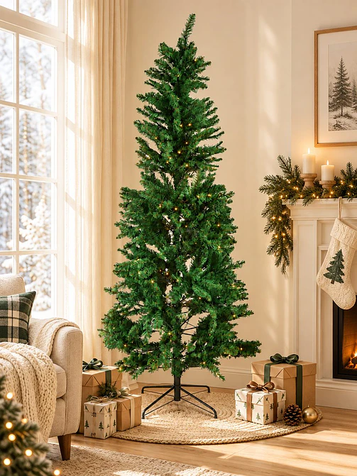 ARBOL NAVIDEÑO CON LUCES 2.1 M 1