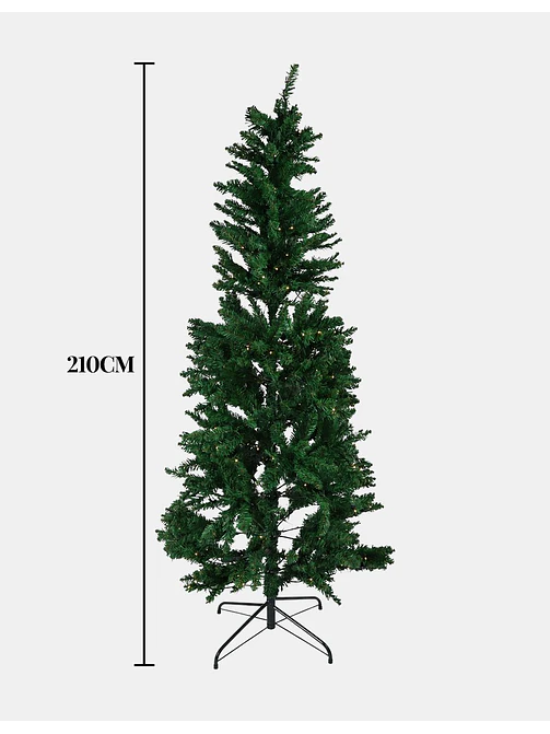 ARBOL NAVIDEÑO CON LUCES 2.1 M 5