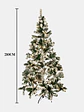 ARBOL NAVIDEÑO NEVADO CON LUCES 2.1 M  - Miniatura 6