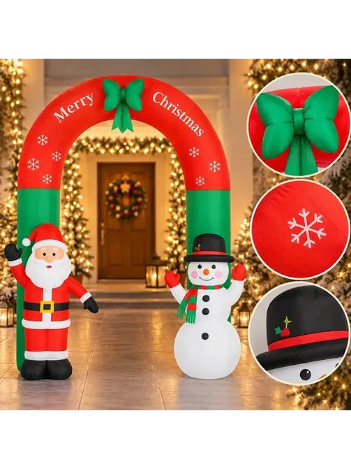 ARCO INFLABLE NAVIDEÑO 2.4 M 3