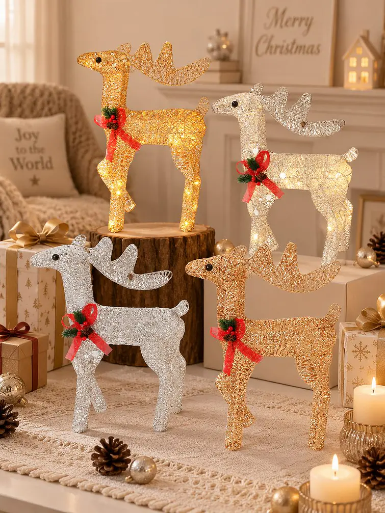 ADORNO NAVIDEÑO LED RENO 30 CM 1
