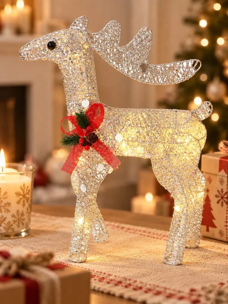ADORNO NAVIDEÑO LED RENO 30 CM 2