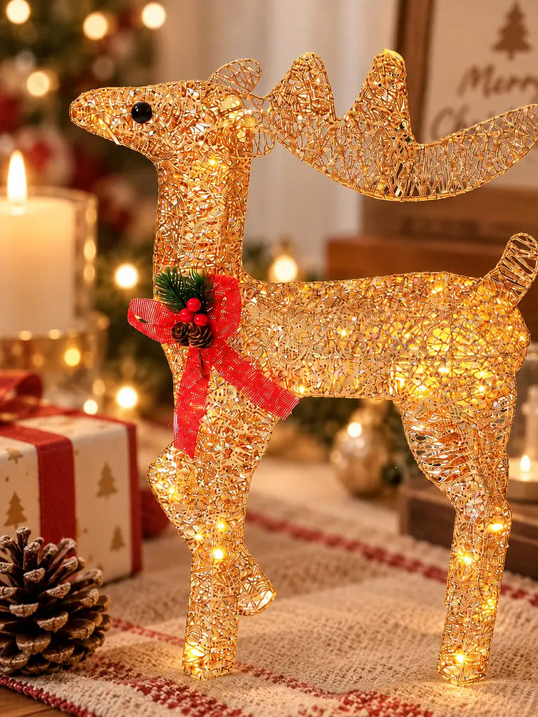 ADORNO NAVIDEÑO LED RENO 30 CM 3