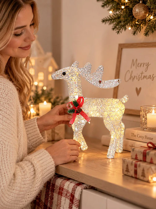 ADORNO NAVIDEÑO LED RENO 50 CM 5