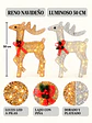 ADORNO NAVIDEÑO LED RENO 50 CM - Miniatura 8