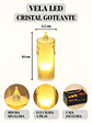 VELA LED TRANSPARENTE 10 CM - Miniatura 8