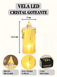 VELA LED TRANSPARENTE 13.5 CM - Miniatura 7