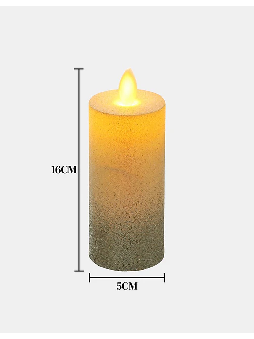 VELA LED GLITTER 16 CM 7