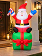 PAPA NOEL INFLABLE SOBRE REGALO 1.8 M - Miniatura 1