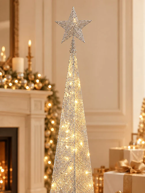 ADORNO NAVIDEÑO LED PIRAMIDE 1.8 M 3