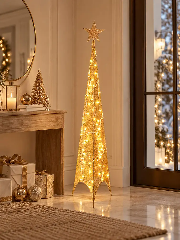 ADORNO NAVIDEÑO LED PIRAMIDE 1.8 M 5