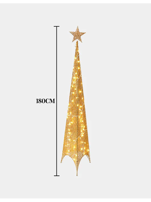 ADORNO NAVIDEÑO LED PIRAMIDE 1.8 M 6