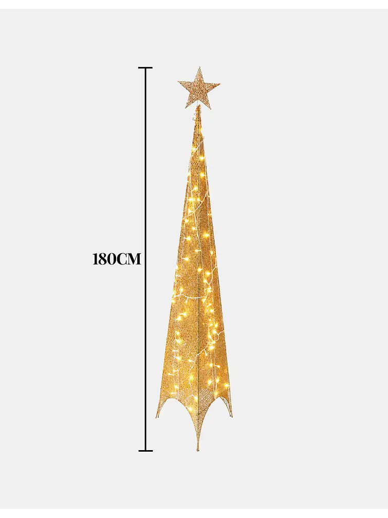 ADORNO NAVIDEÑO LED PIRAMIDE 1.8 M 6