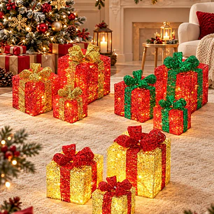 SET DE 3 ADORNOS CAJA DE REGALO