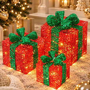 SET DE 3 ADORNOS CAJA DE REGALO