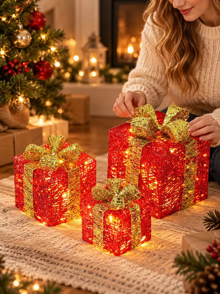 SET DE 3 ADORNOS CAJA DE REGALO 5