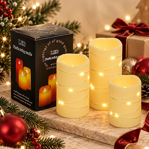 VELA LED CON ALAMBRE DE COBRE 10 CM