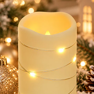 VELA LED CON ALAMBRE DE COBRE 15 CM