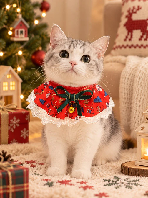BABERO NAVIDEÑO PARA MASCOTAS 1