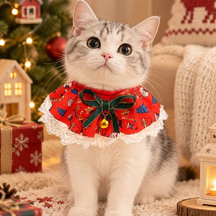 BABERO NAVIDEÑO PARA MASCOTAS
