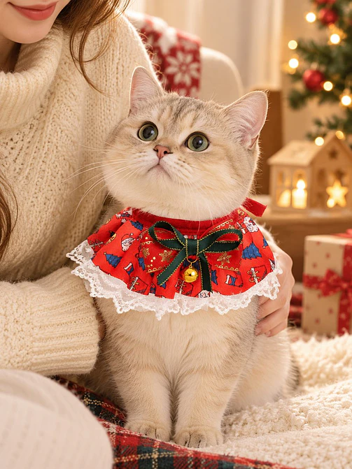 BABERO NAVIDEÑO PARA MASCOTAS 6
