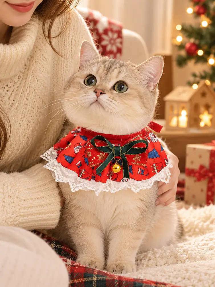 BABERO NAVIDEÑO PARA MASCOTAS 6