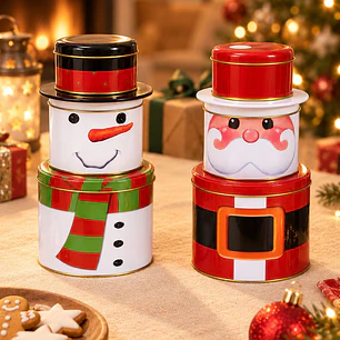 SET DE 3 CAJAS NAVIDEÑAS APLICABLES