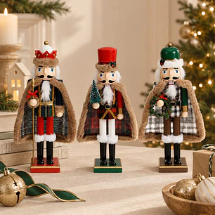 ADORNO NAVIDEÑO CASCANUECES 38 CM