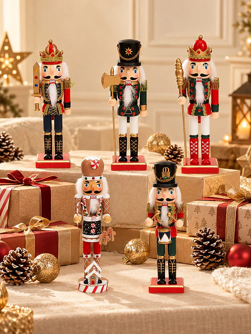 ADORNO NAVIDEÑO CASCANUECES 25 CM 1